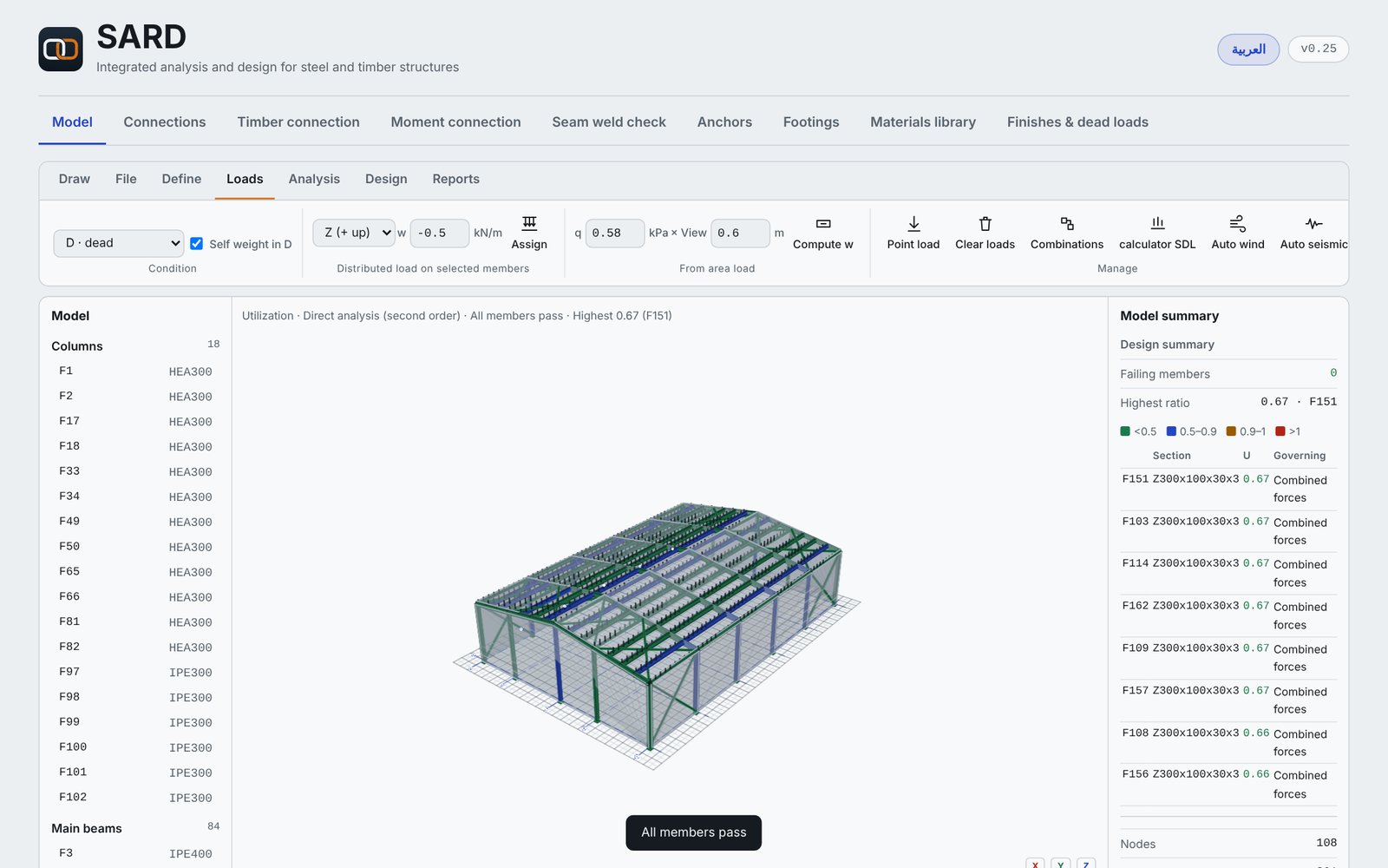 SARD 3D model workspace